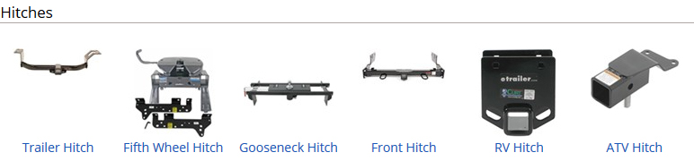 standard trailer hitches